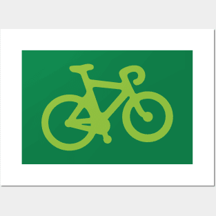 Green Bike Posters and Art